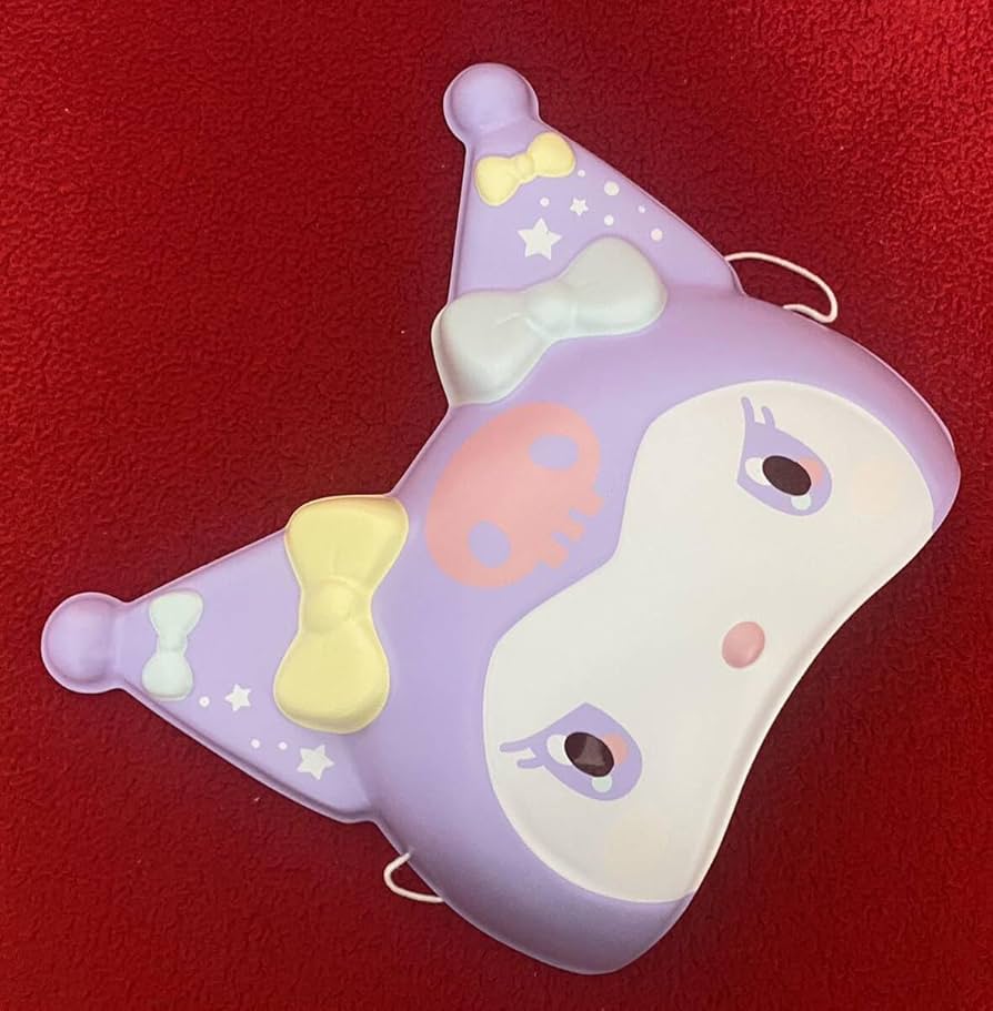 サンリオ クロミ マイメロ　縁日 マスコット お面 お祭り お面 おめん クロミ 半面 6枚入 キャラクター お祭り 縁日 景品